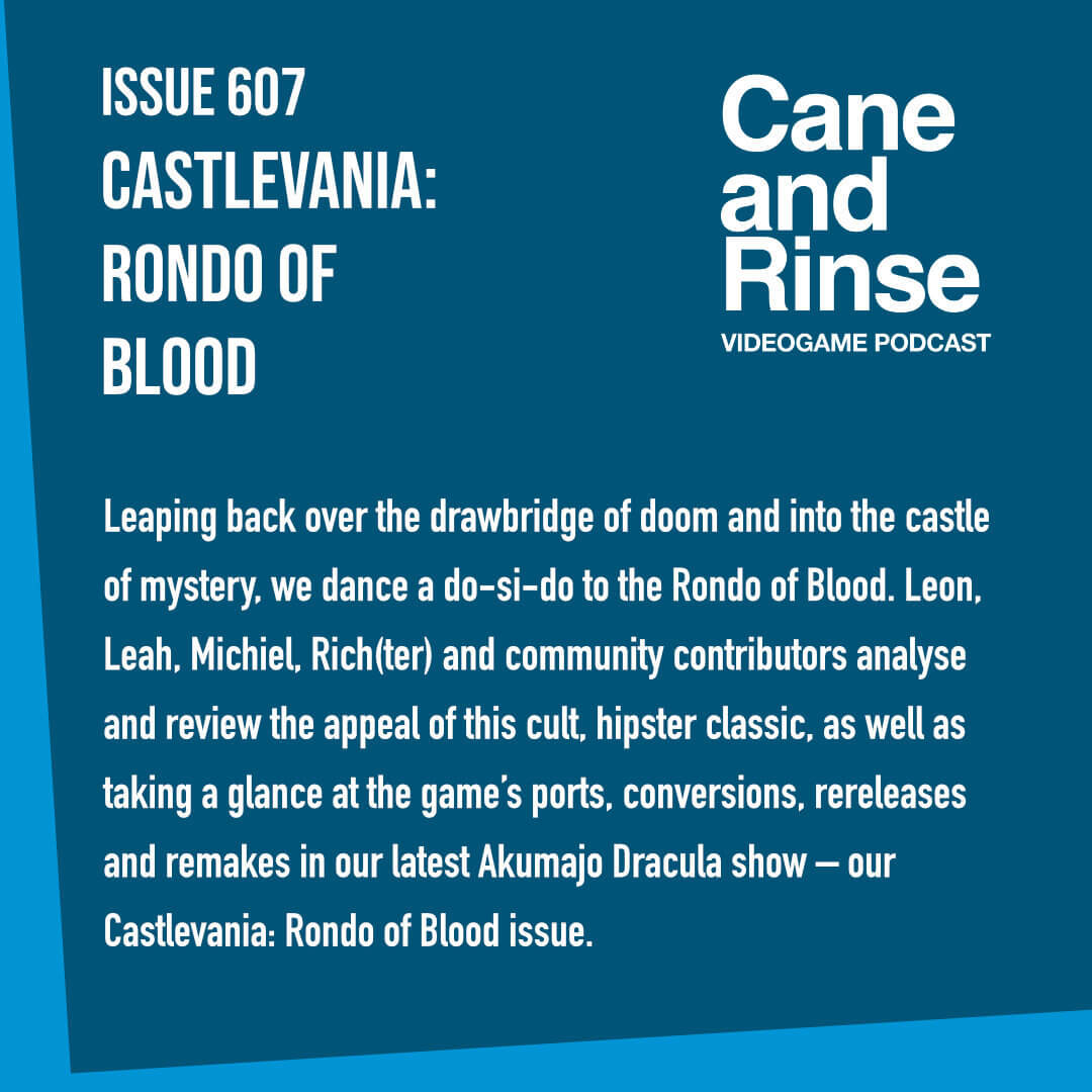 Issue 607 out now!

Listen via Apple podcasts, Spotify or whatever your podcast platform of choice.

An extended version of this podcast is available exclusively via our Patreon.

#castlevania #gaming #gamingpodcasts #videogames
#podcasts