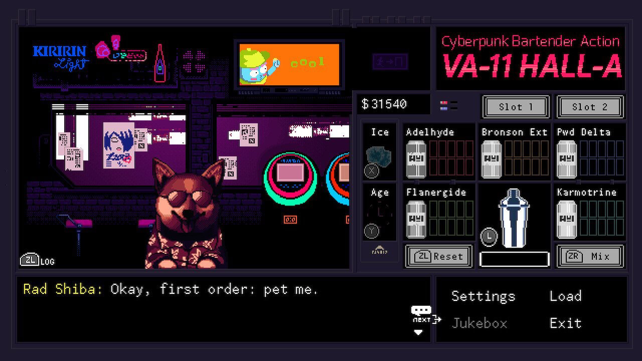 Cyberpunk Bartender Action